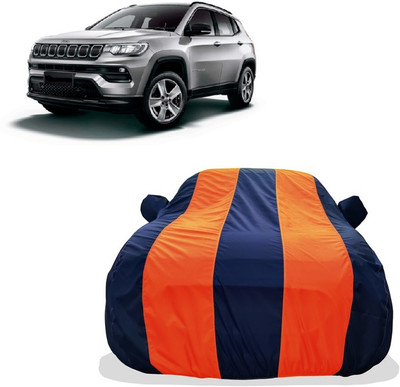 Tricway Car Cover For Jeep Compass 1.4 Limited Petrol (With Mirror Pockets)(Orange)