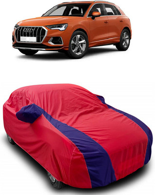 ANTOFY Car Cover For Audi Q3 (With Mirror Pockets)(Red, Blue)
