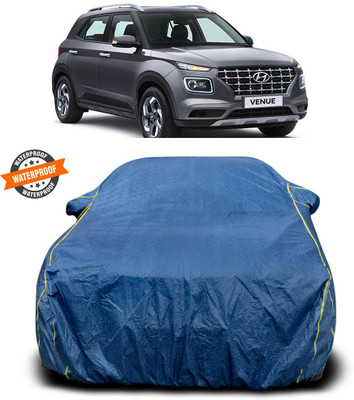 PAGORA Car Cover For Hyundai Venue (With Mirror Pockets)(Blue)