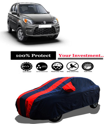 Amexride Car Cover For Maruti Suzuki Alto 800 STD Petrol (With Mirror Pockets)(Red)
