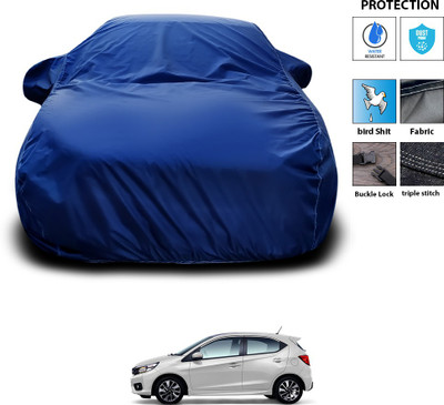 CODOKI Car Cover For Honda Brio (With Mirror Pockets)(Blue)