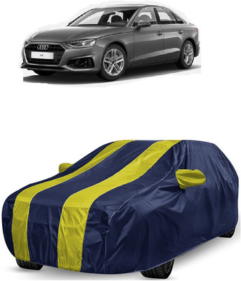 ANTOFY Car Cover For Audi A4 (With Mirror Pockets)(Yellow, Blue)