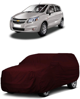 ANTOFY Car Cover For Chevrolet Uva Split (With Mirror Pockets)(Maroon)