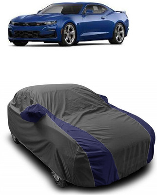 ANTOFY Car Cover For Chevrolet Camaro 3.6L (With Mirror Pockets)(Grey, Blue)