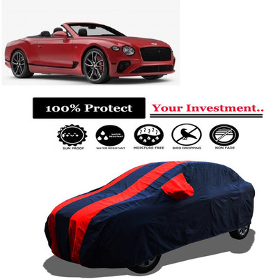 Amexride Car Cover For Bentley Continental GT V8 S Convertible Petrol (With Mirror Pockets)(Red)