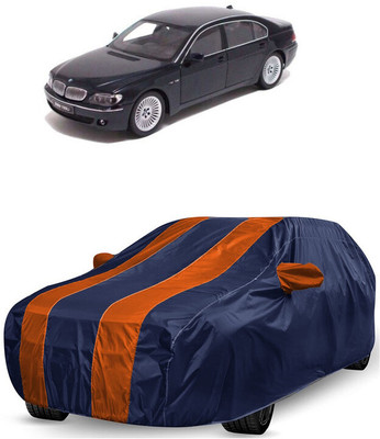 ANTOFY Car Cover For BMW 7 Series E65 (With Mirror Pockets)(Orange, Blue)