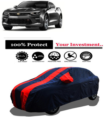 Amexride Car Cover For Chevrolet Camaro 6.2L (With Mirror Pockets)(Red)