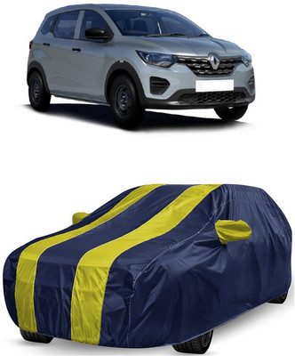 ANTOFY Car Cover For Renault Triber RXE (With Mirror Pockets)(Yellow, Blue)