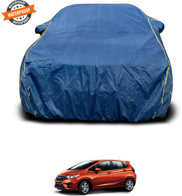 PAGORA Car Cover For Honda Jazz (With Mirror Pockets)(Blue)