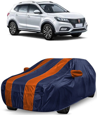 ANTOFY Car Cover For MG ERX5 (With Mirror Pockets)(Orange, Blue)