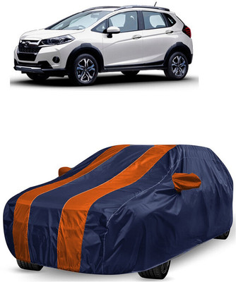 ANTOFY Car Cover For Honda WRV i-VTEC S Petrol (With Mirror Pockets)(Orange, Blue)