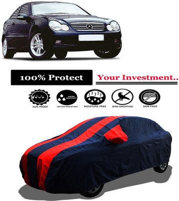 Amexride Car Cover For Mercedes Benz C-Class C200 K (With Mirror Pockets)(Red)