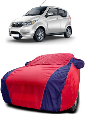 SUGASHRI Car Cover For Mahindra e2o Plus P6 Electric (With Mirror Pockets)(Red, Blue)