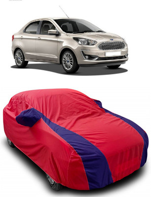 ANTOFY Car Cover For Ford Figo Aspire 1.2 Ti-VCT Titanium Plus (With Mirror Pockets)(Red, Blue)