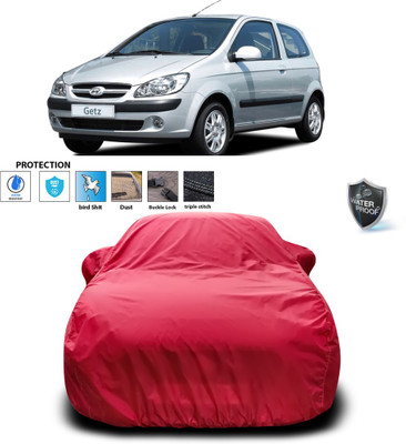 PAGORA Car Cover For Hyundai Getz (With Mirror Pockets)(Maroon)