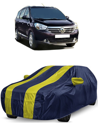ANTOFY Car Cover For Renault Lodgy 110PS RxL 7 Seater (With Mirror Pockets)(Yellow, Blue)