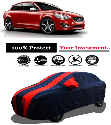 Amexride Car Cover For Volvo C30 D5 (With Mirror Pockets)(Red)