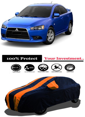 Amexride Car Cover For Mitsubishi Lancer (With Mirror Pockets)(Orange)