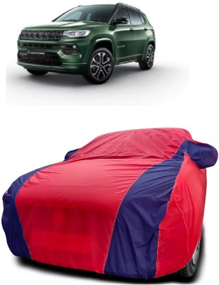 DIGGU Car Cover For Jeep Compass 2.0 Limited Option (With Mirror Pockets)(Red, Blue)