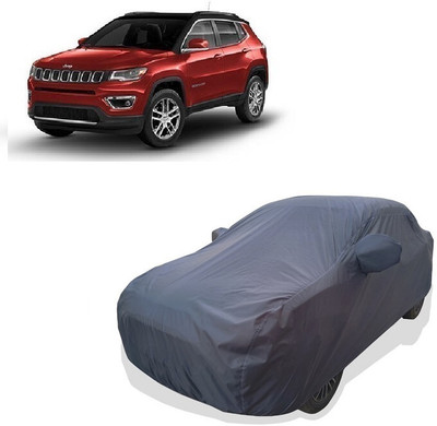 Tricway Car Cover For Jeep Compass 1.4 Longitude Option Petrol (With Mirror Pockets)(Grey)