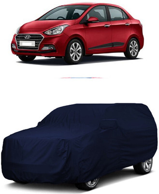 ANTOFY Car Cover For Hyundai Xcent 1.2 CRDi S Diesel (With Mirror Pockets)(Blue)
