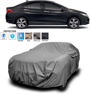 CODOKI Car Cover For Honda City i-Vtec (With Mirror Pockets)(Grey)