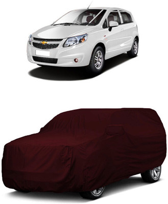 ANTOFY Car Cover For Chevrolet Sail UVA (With Mirror Pockets)(Maroon)