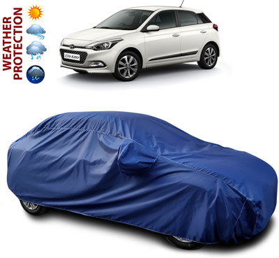 CODOKI Car Cover For Hyundai Elite i20 (With Mirror Pockets)(Blue)