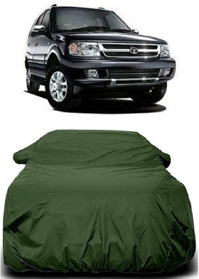 Autoprime Car Cover For Tata Safari DICOR 2.2 EX 4x2 (With Mirror Pockets)(Green)