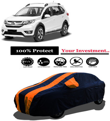 Amexride Car Cover For Honda BRV i-DTEC S MT (With Mirror Pockets)(Orange)