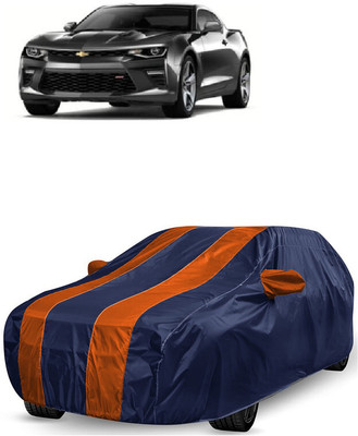 ANTOFY Car Cover For Chevrolet Camaro 6.2L (With Mirror Pockets)(Orange, Blue)