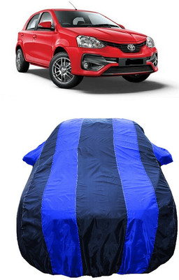 Wegather Car Cover For Toyota Etios Liva 1.2 VX Dual Tone Petrol (With Mirror Pockets)(Blue)