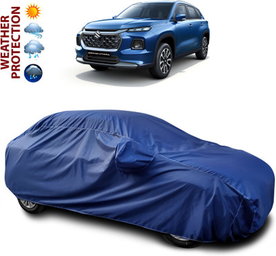 CODOKI Car Cover For Maruti Suzuki Grand Vitara (With Mirror Pockets)(Blue)