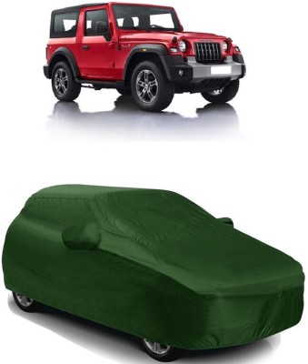 SUGASHRI Car Cover For Mahindra Thar (With Mirror Pockets)(Green)