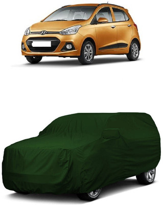ANTOFY Car Cover For Hyundai i10 Sportz 1.1L LPG (With Mirror Pockets)(Green)