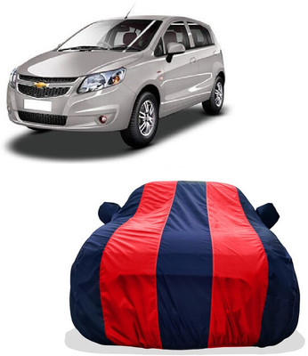 Tricway Car Cover For Chevrolet Uva Split (With Mirror Pockets)(Red)