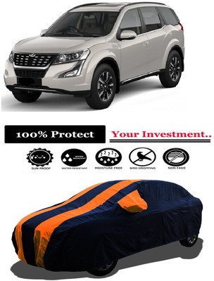 Amexride Car Cover For Mahindra XUV500 W11 Diesel (With Mirror Pockets)(Orange)