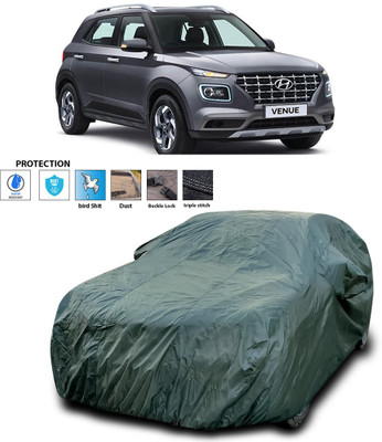 CODOKI Car Cover For Hyundai Venue (With Mirror Pockets)(Green)