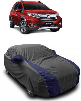 ANTOFY Car Cover For Honda BRV (With Mirror Pockets)(Grey, Blue)