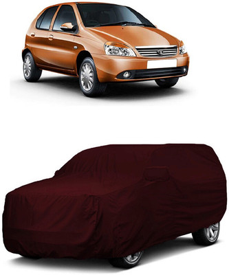 ANTOFY Car Cover For Tata Indica DLX (With Mirror Pockets)(Maroon)