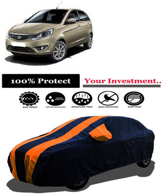 Amexride Car Cover For Tata Bolt Quadrajet XT (With Mirror Pockets)(Orange)