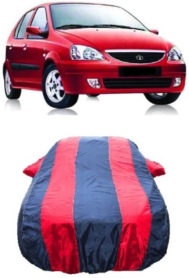 Wegather Car Cover For Tata Indica V2 (With Mirror Pockets)(Red)