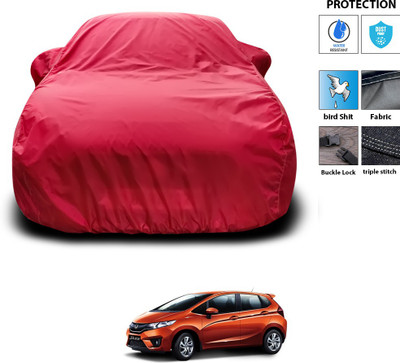 PAGORA Car Cover For Honda Jazz (With Mirror Pockets)(Maroon)