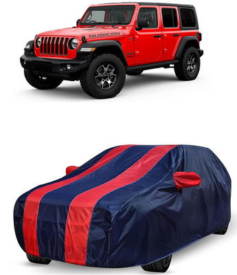 ANTOFY Car Cover For Jeep Wrangler (With Mirror Pockets)(Red, Blue)