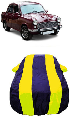 Wegather Car Cover For Hindustan Motors Ambassador MPFi (With Mirror Pockets)(Yellow)