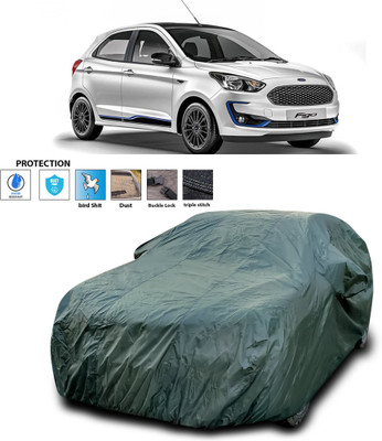 PAGORA Car Cover For Ford Figo (With Mirror Pockets)(Green)