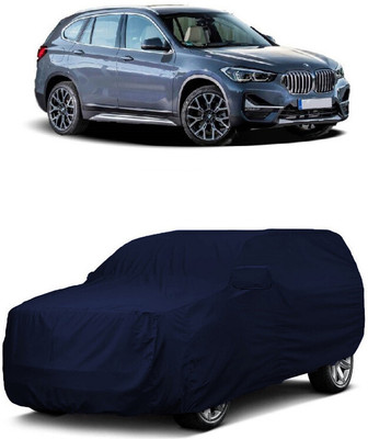 ANTOFY Car Cover For BMW X1 (With Mirror Pockets)(Blue)