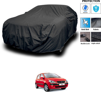 PAGORA Car Cover For Hyundai Getz Prime (With Mirror Pockets)(Black)