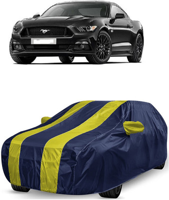 ANTOFY Car Cover For Ford Mustang V8 (With Mirror Pockets)(Yellow, Blue)