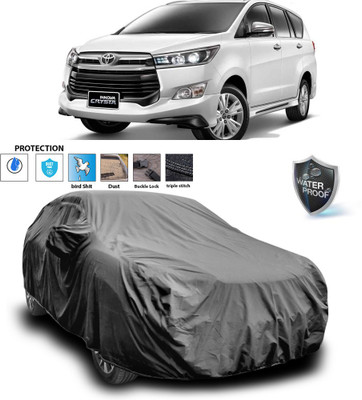 CODOKI Car Cover For Toyota Innova Crysta (With Mirror Pockets)(Grey)